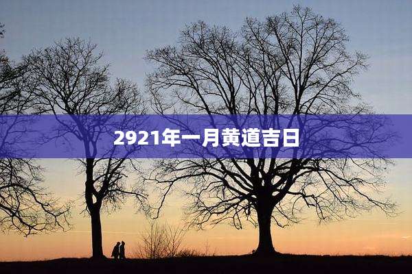 2921年一月黄道吉日