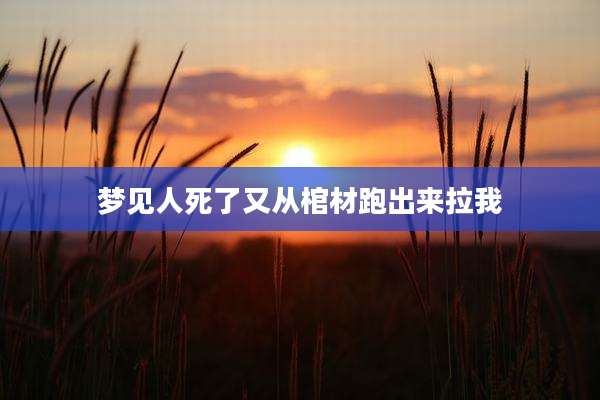 梦见人死了又从棺材跑出来拉我