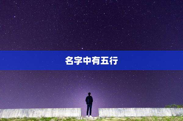 名字中有五行
