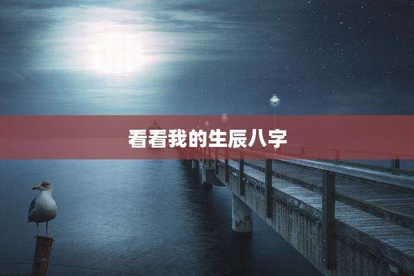 看看我的生辰八字
