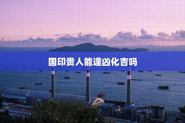 国印贵人能逢凶化吉吗