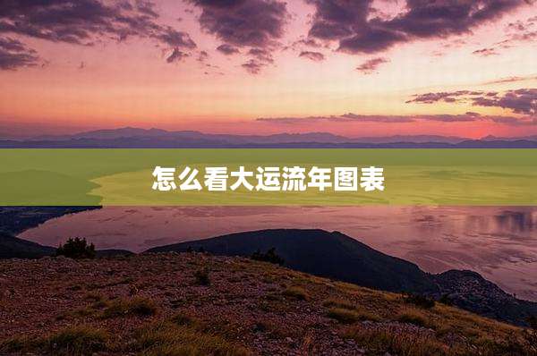 怎么看大运流年图表
