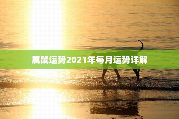 属鼠运势2021年每月运势详解