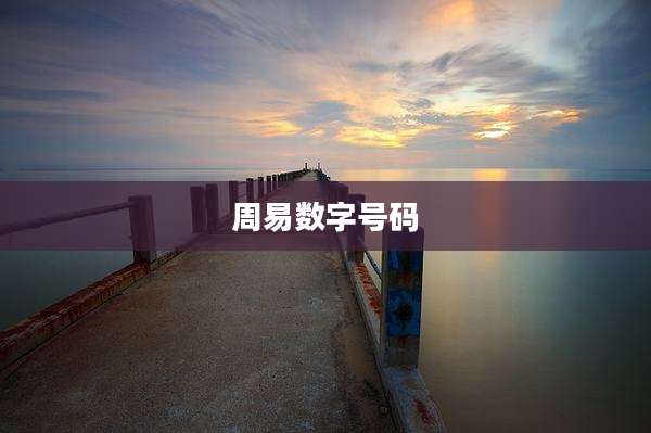 周易数字号码