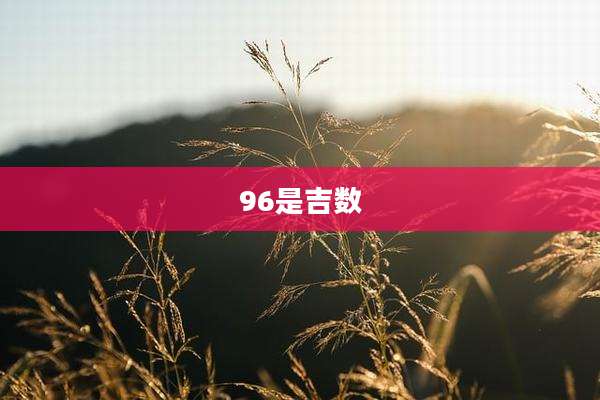 96是吉数