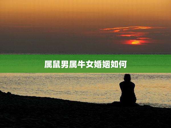 属鼠男属牛女婚姻如何