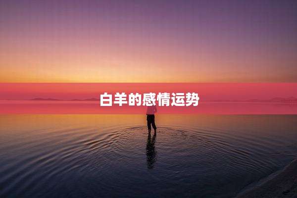 白羊的感情运势