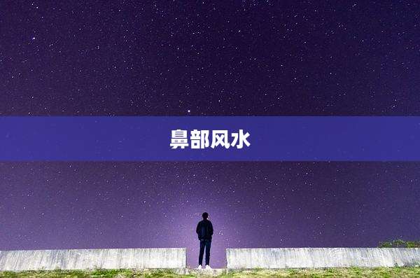 鼻部风水