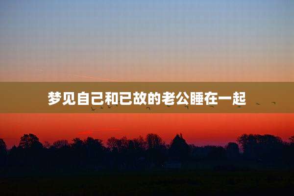 梦见自己和已故的老公睡在一起