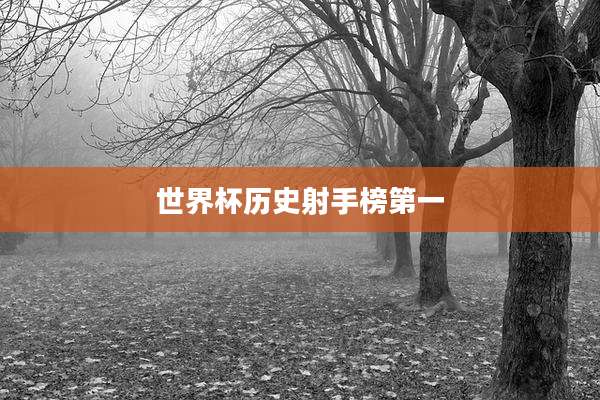 世界杯历史射手榜第一