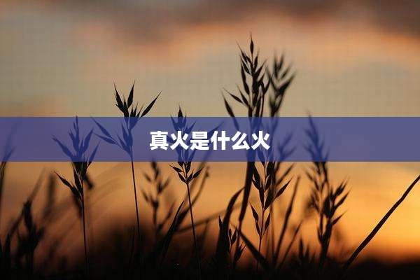真火是什么火