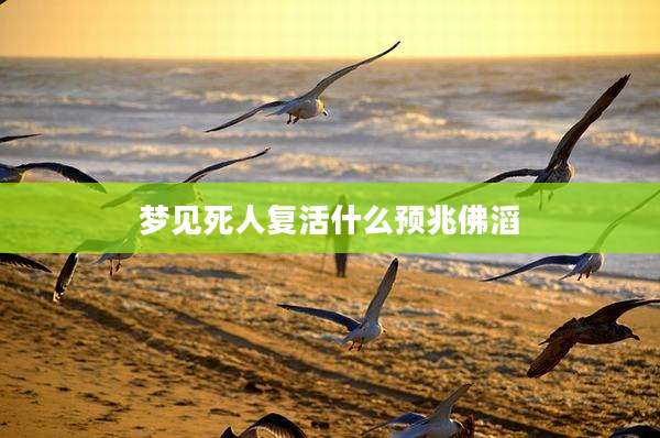 梦见死人复活什么预兆佛滔