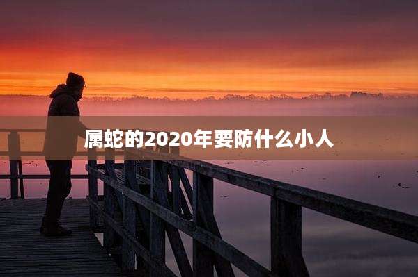 属蛇的2020年要防什么小人