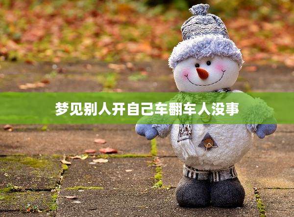 梦见别人开自己车翻车人没事