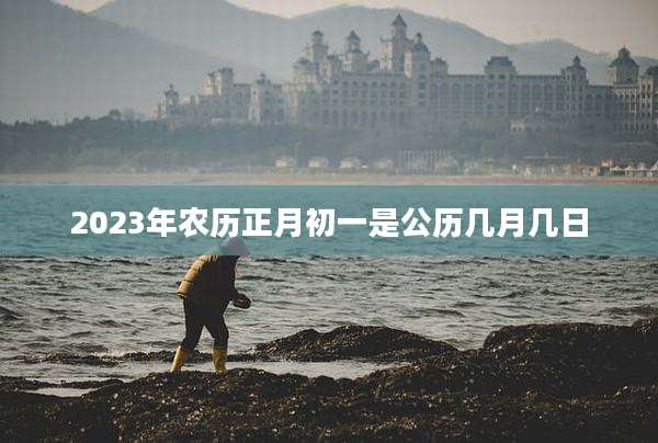 2023年农历正月初一是公历几月几日