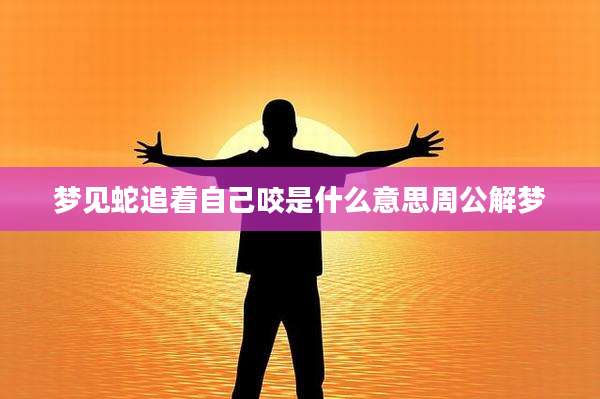 梦见蛇追着自己咬是什么意思周公解梦