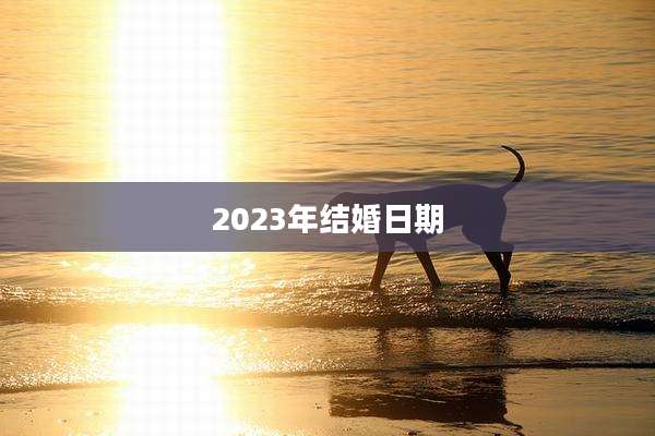 2023年结婚日期