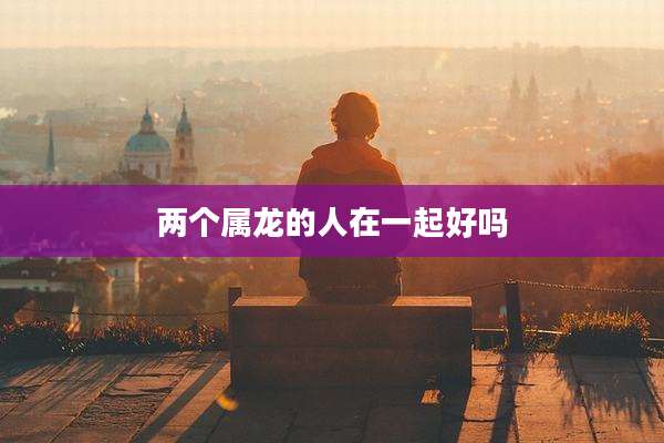 两个属龙的人在一起好吗