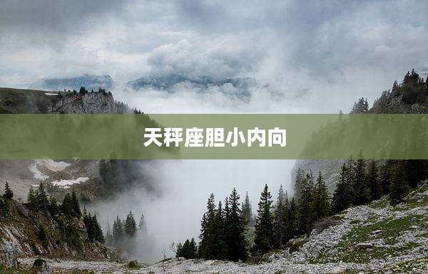 天秤座胆小内向