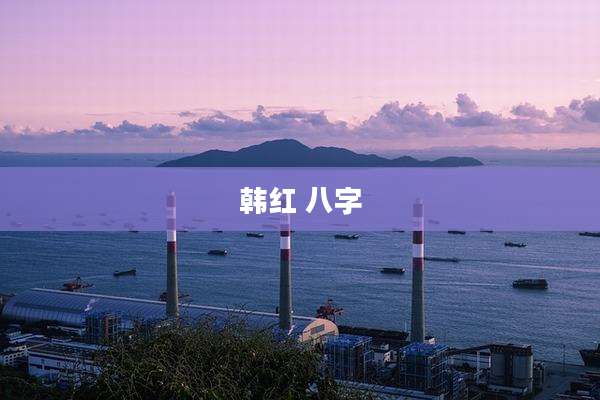 韩红 八字