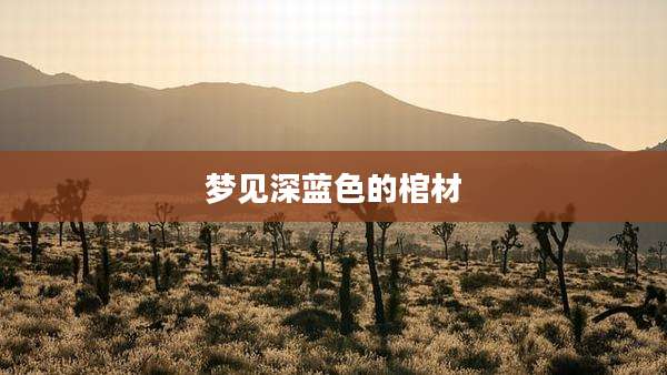 梦见深蓝色的棺材