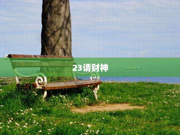 23请财神