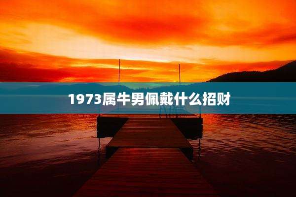 1973属牛男佩戴什么招财