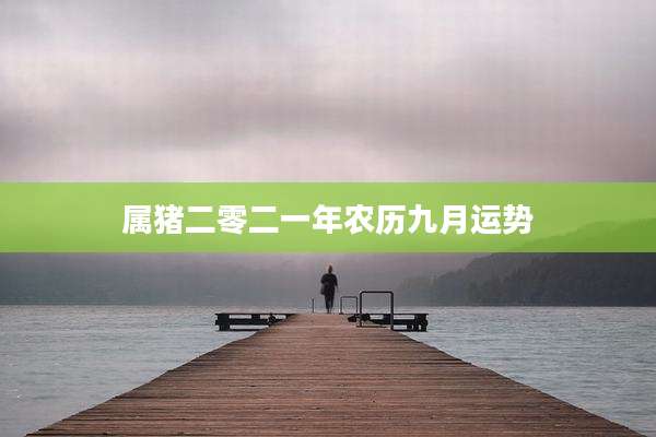 属猪二零二一年农历九月运势