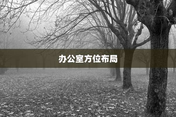 办公室方位布局