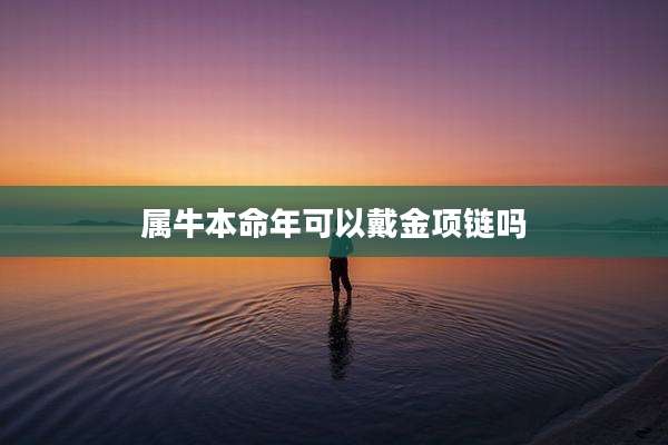 属牛本命年可以戴金项链吗