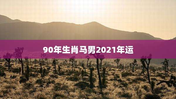90年生肖马男2021年运