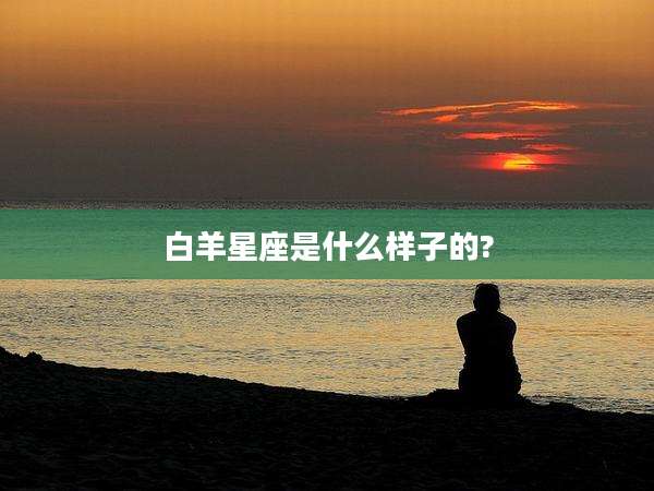 白羊星座是什么样子的?