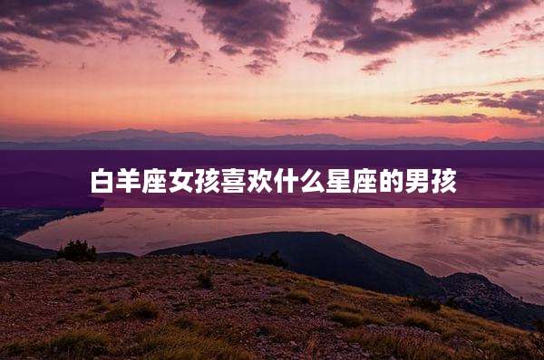 白羊座女孩喜欢什么星座的男孩