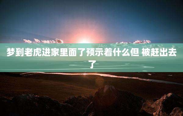 梦到老虎进家里面了预示着什么但 被赶出去了