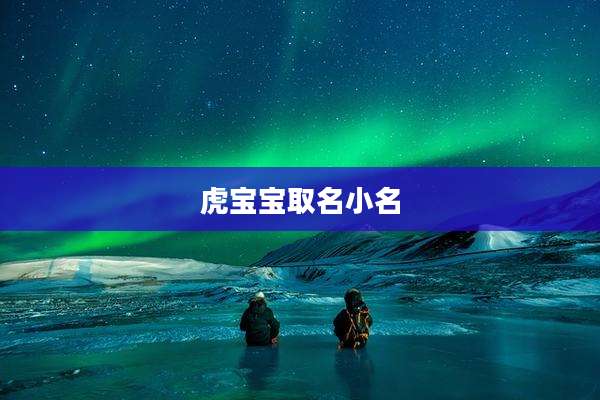 虎宝宝取名小名