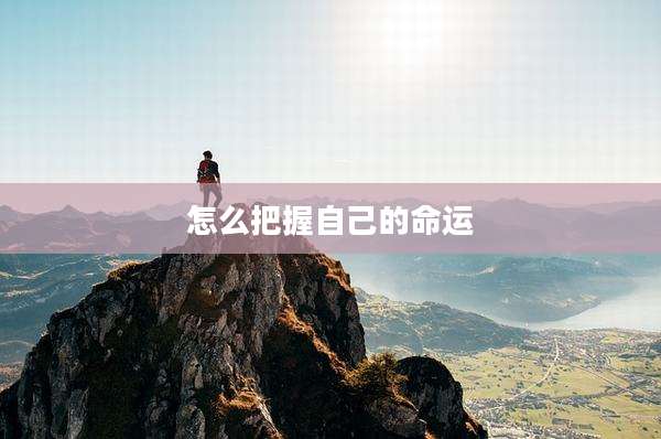 怎么把握自己的命运