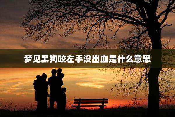 梦见黑狗咬左手没出血是什么意思