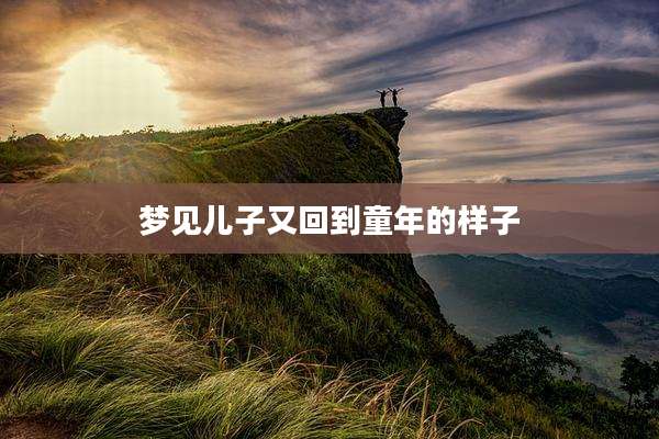 梦见儿子又回到童年的样子