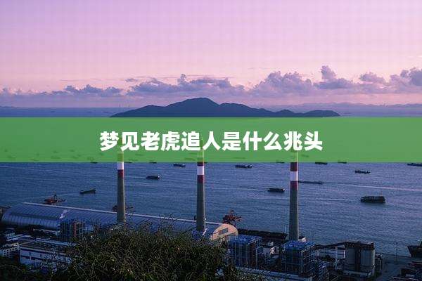 梦见老虎追人是什么兆头