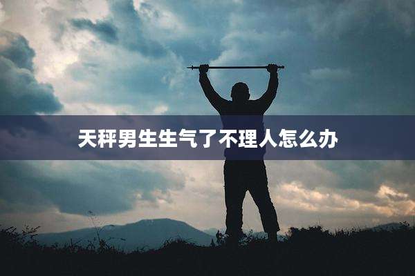 天秤男生生气了不理人怎么办