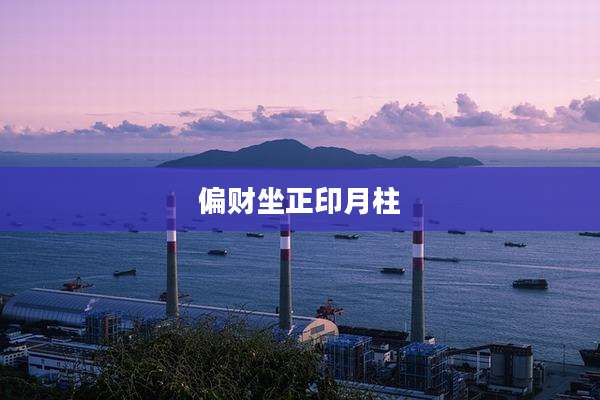 偏财坐正印月柱