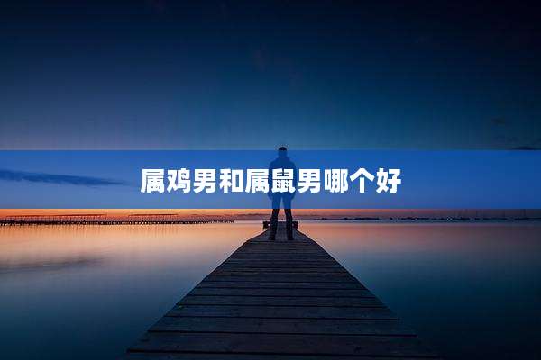 属鸡男和属鼠男哪个好