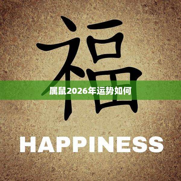 属鼠2026年运势如何