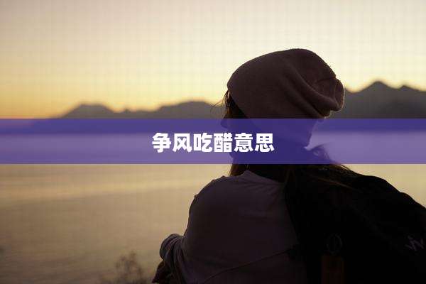 争风吃醋意思