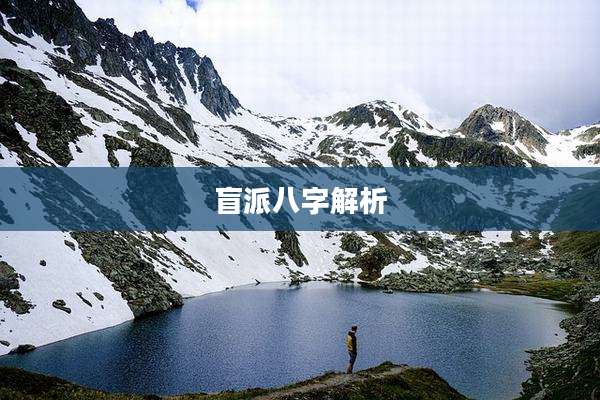 盲派八字解析