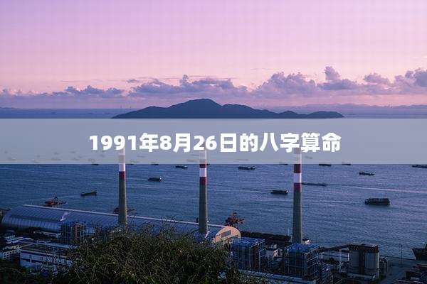 1991年8月26日的八字算命