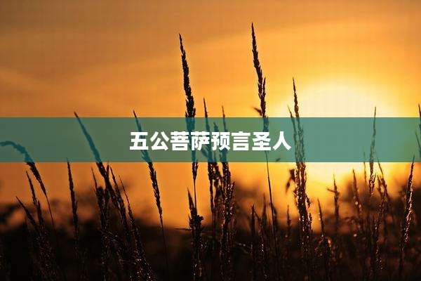 五公菩萨预言圣人