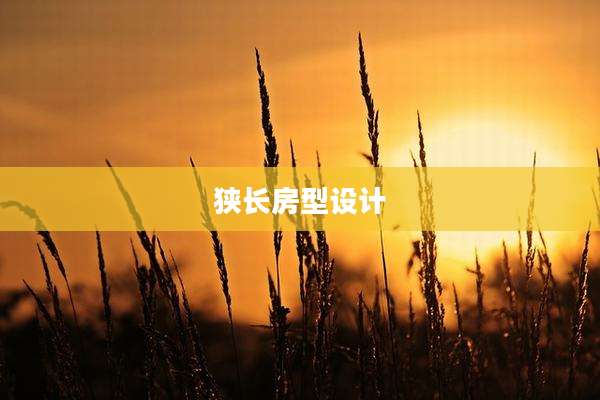 狭长房型设计