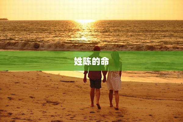 姓陈的命