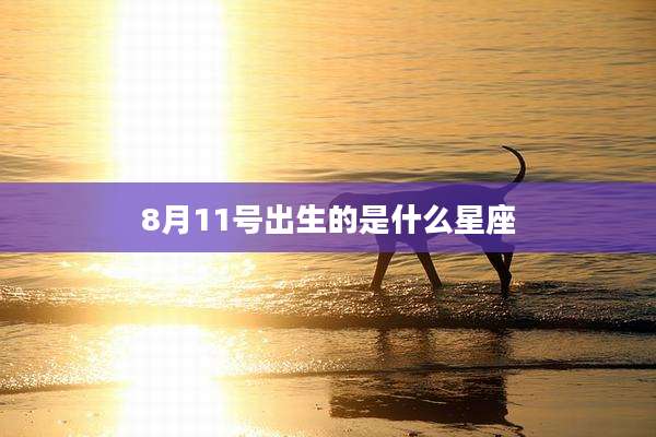 8月11号出生的是什么星座